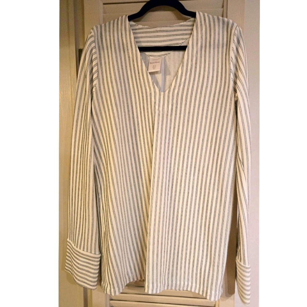 Asos pinstrip textured back snap Long tunic